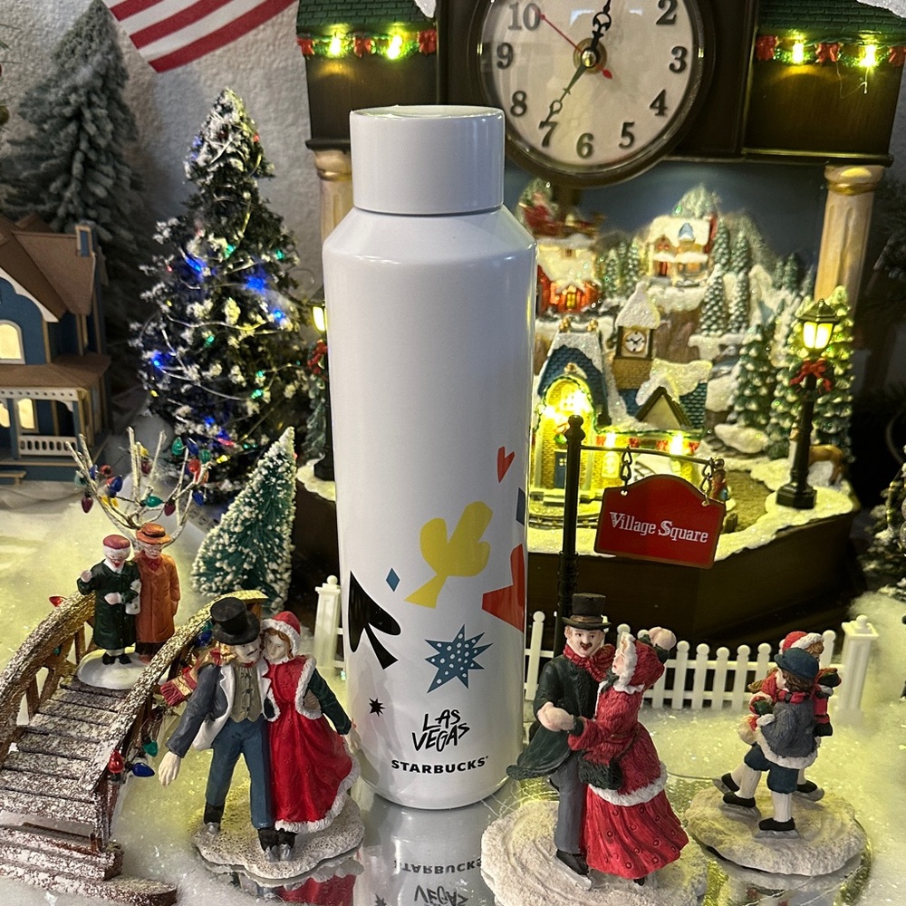 Starbucks White Tumbler with Las Vegas Graphics (sku59)